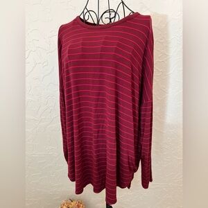 Old Navy Luxe Long Sleeve Stripe Tee XL